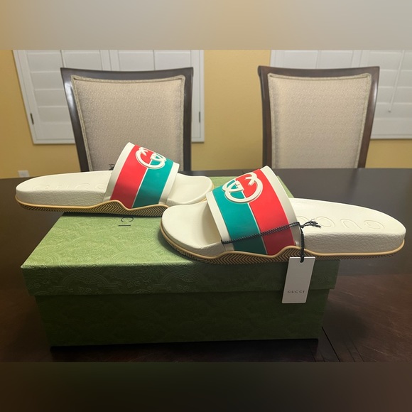 New Gucci GG Logo Slide Sandal Size EUR 41 / US 9.5 M - Picture 9 of 12